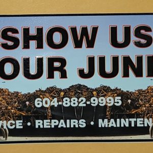 Wheeler Show Us Your Junk sticker